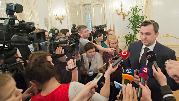 Na snímke líder strany SNS Adrej Danko