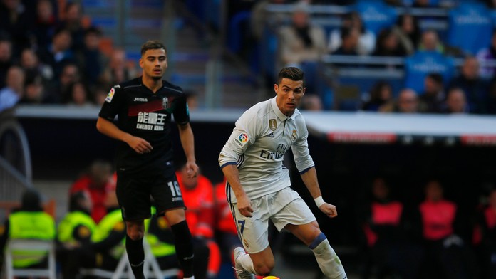 Cristiano Ronaldo v zápase proti Granade