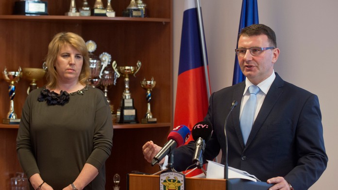 Lenka Wittenbergerová počas tlačovej konferencie.