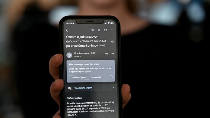 Nenaleťte podvodníkom. Slovákom chodia hromadne emaily, ktoré pôsobia ako z Finančnej správy