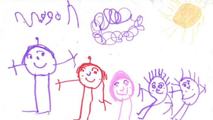 Detská kresba (Ilustračná snímka) 