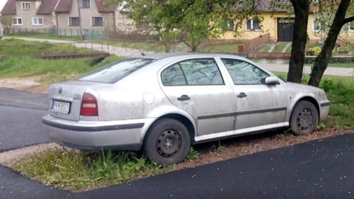 Záber z miesta, kde ostrovček vznikol.