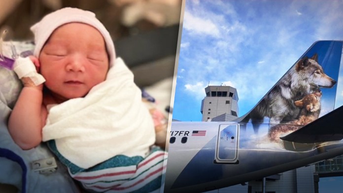 Žena predčasne porodila na toalete v lietadle.