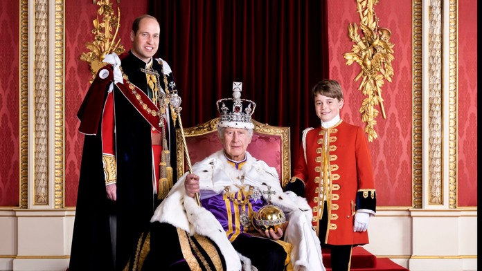 Portrét kráľa Karola III. a jeho dedičov.