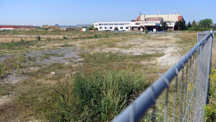 Stavenisko Košickej futbalovej arény.