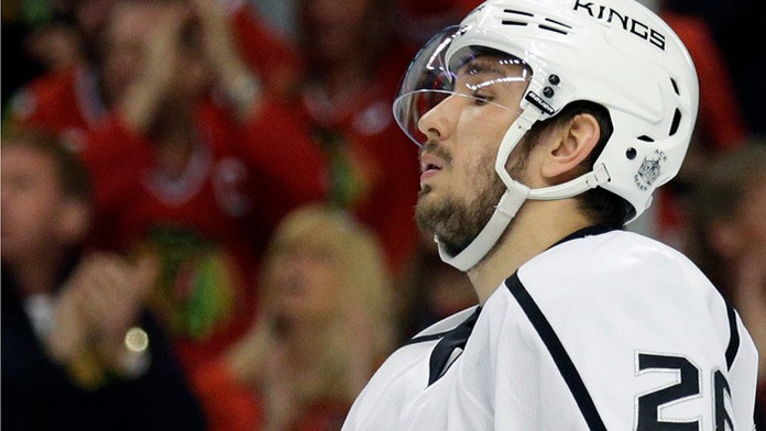 Obranca LA King Vjačeslav Vojnov na archívnej snímke.