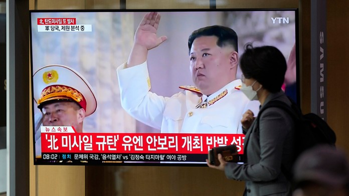 Na snímke vodca KĽDR.