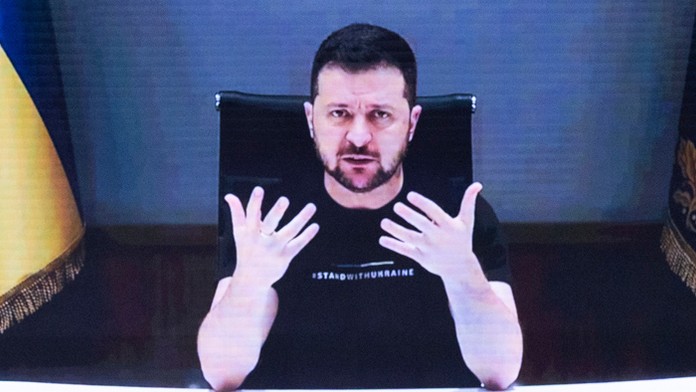 Ukrajinský prezident Volodymyr Zelenskyj.