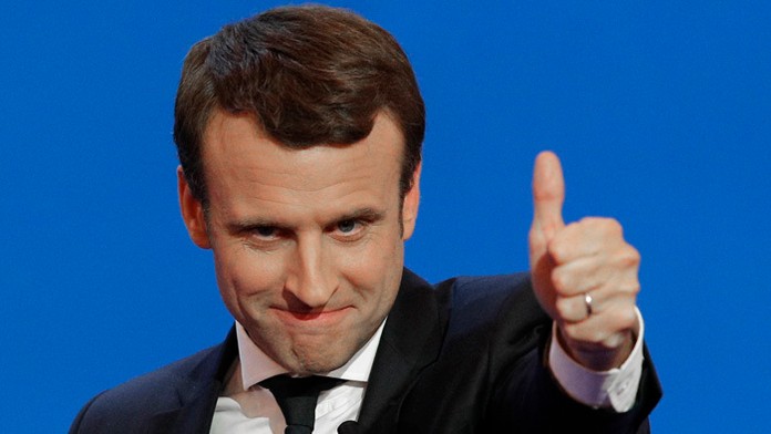 Centrista Emmanuel Macron.