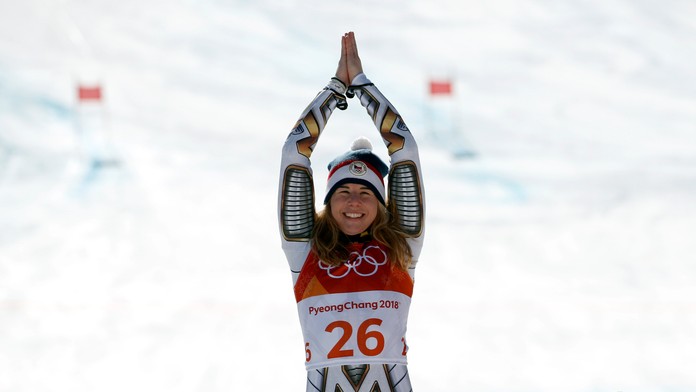 Anastasia Kuzminová získala v Pjongčangu zlatú medailu.