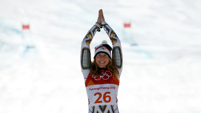 Anastasia Kuzminová získala v Pjongčangu zlatú medailu.