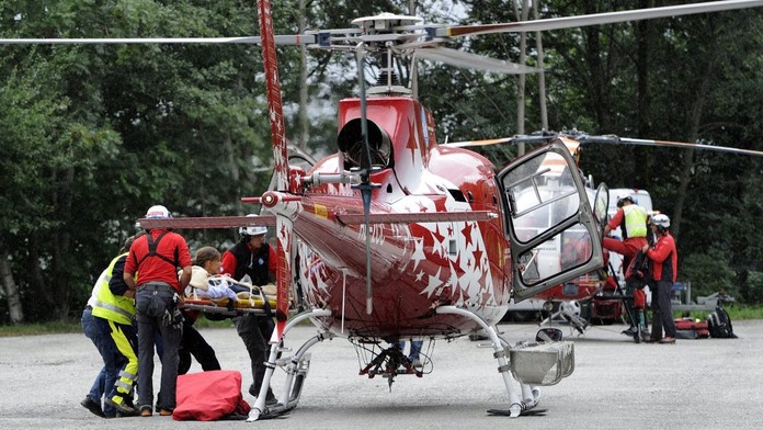 Švajčiarski záchranári. Ilustračná snímka. 