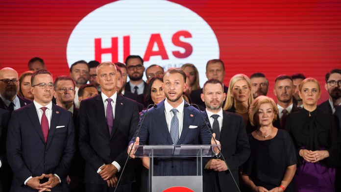 Na snímke novozvolený predseda strany Hlas-SD Matúš Šutaj Eštok