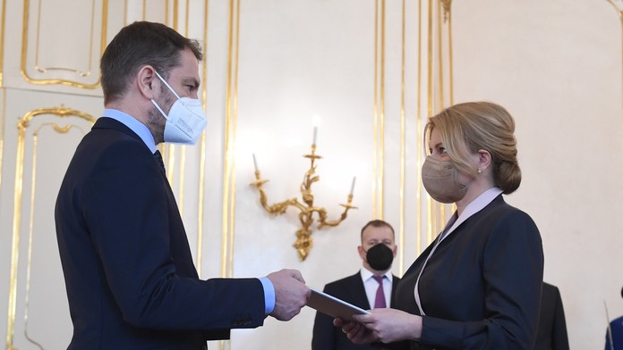 Na snímke Igor Matovič a Zuzana Čaputová 