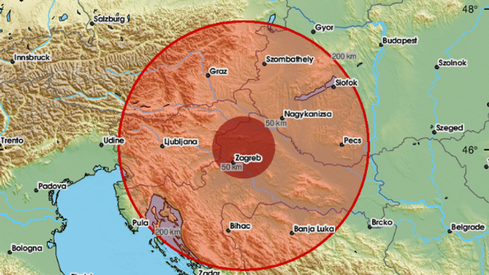 Zemetrasenie na severe Chorvátska.