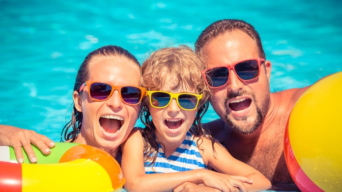 Rodina na dovolenke.