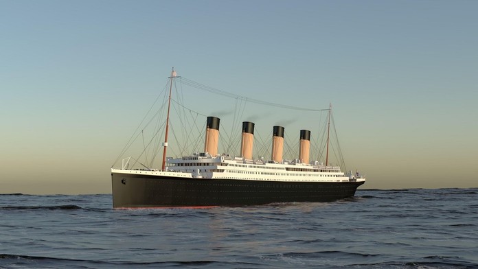 Modelové vyobrazenie Titanicu