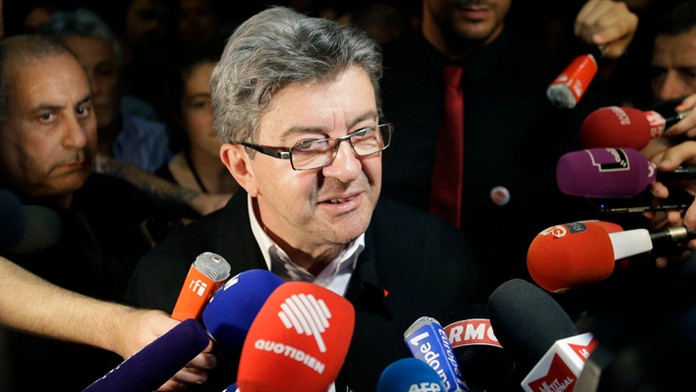 Vodca radikálneho ľavicového hnutia Nepoddajné Francúzsko Jean-Luc Mélenchon.