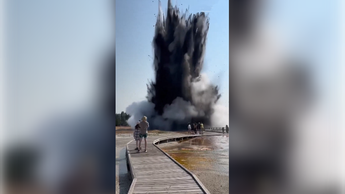 VIDEO: Turistov v Yellowstonskom národnom parku takmer pohltila masívna geotermálna explózia