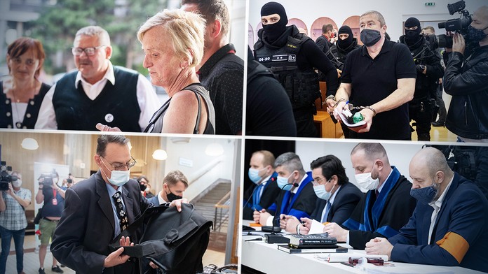 Zábery z pojednávaní.