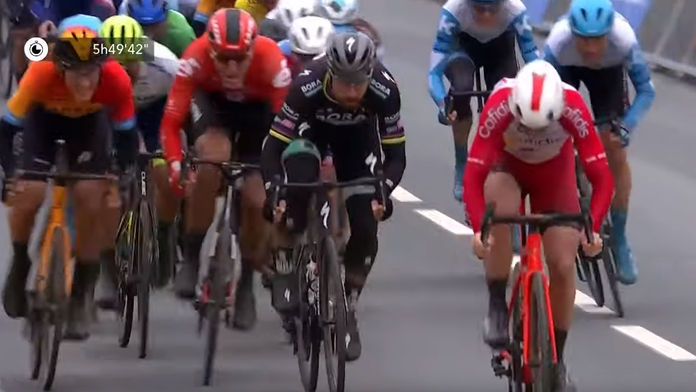 Marcel Sabitzer z Lipska oslavuje gól v odvete osemfinále LM proti Tottenhamu.