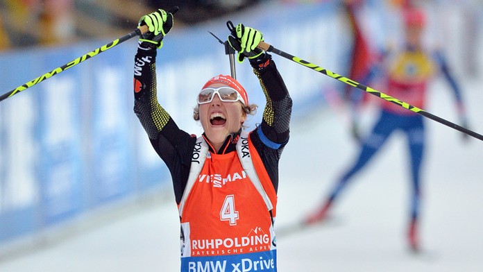 Nemecká biatlonistka Laura Dahlmeierová.