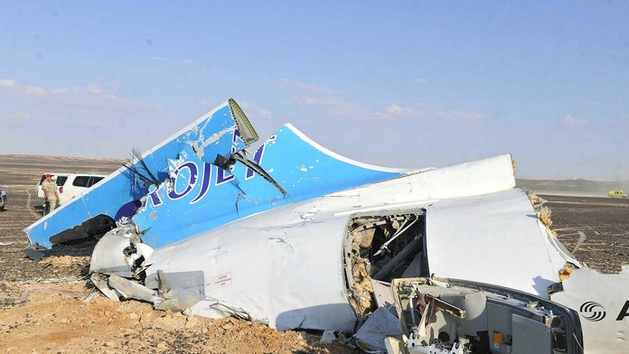 Trosky airbusu ruských aerolínií Metrojet.