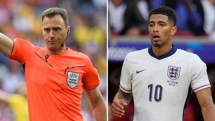 V minulosti mali konflikt a Bellingham ho aj obvinil. Semifinálový duel Anglicka povedie skúsený rozhodca