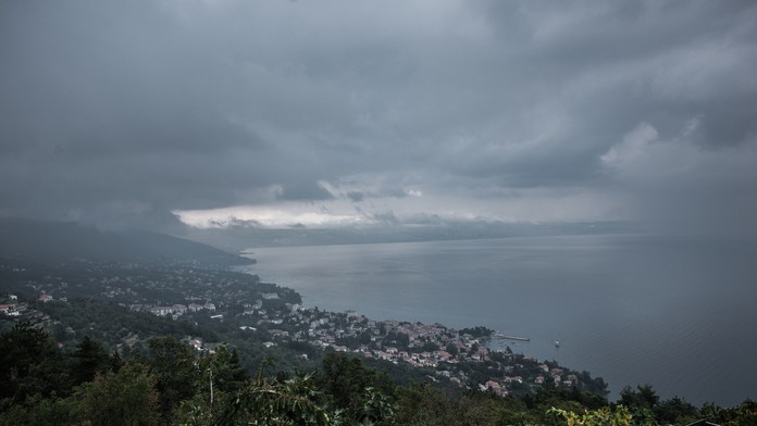 Daždivé počasie v Chorvátsku