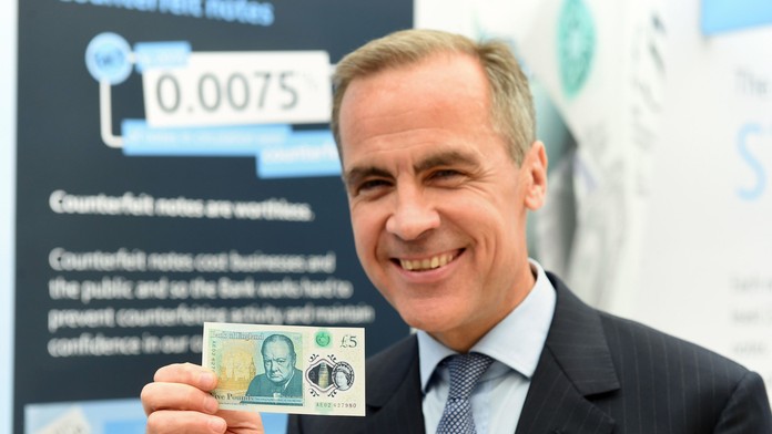 Bankovka s Winstonom Churchillom