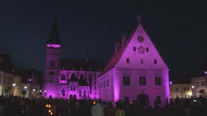 Nasvietenie bardejovského námestia 