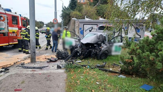 Nehoda v Bratislave.