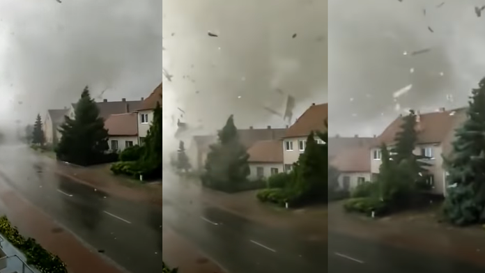 Autentické zábery tornáda