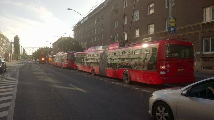 Odstavené trolejbusy