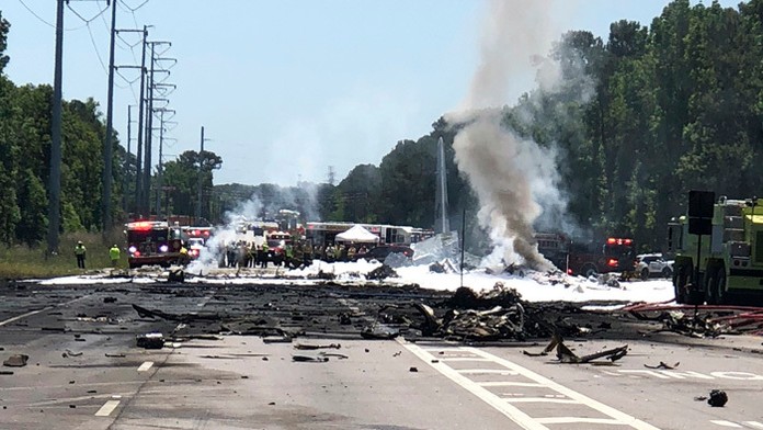 Havária vojenského lietadla.