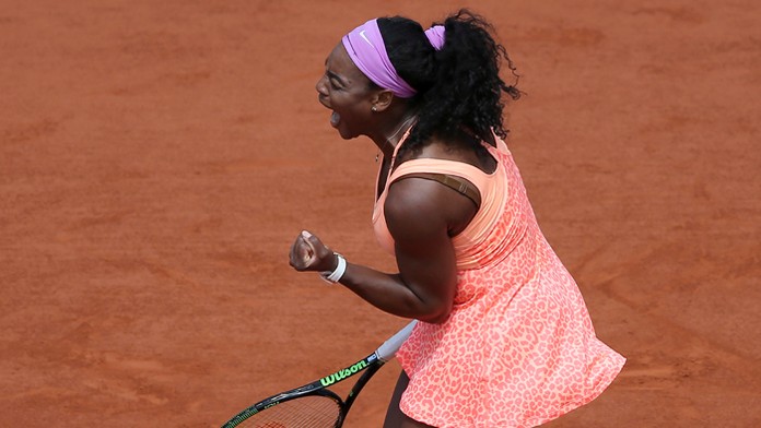 Serena Williamsová na Roland Garros.