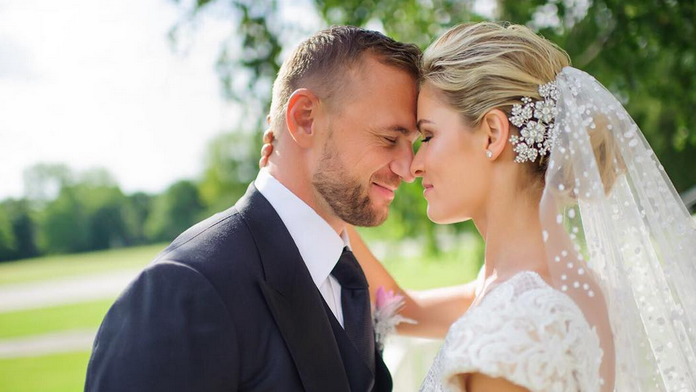 Mladomanželia Gáborikovci.