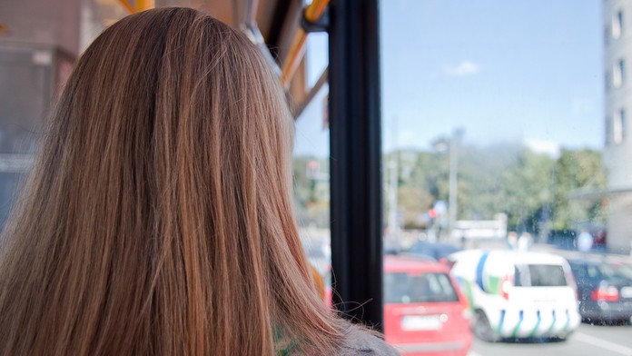 Alpská lyžiarka Katharina Liensbergerová v obrovskom slalome v Killingtone.