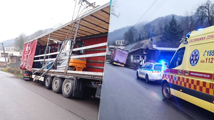 FOTO: V obci Brehy zrazil kamionista ženu. „Bola to moja mama, vodičovi namerali 2,5 promile alkoholu,“ napísal nám syn