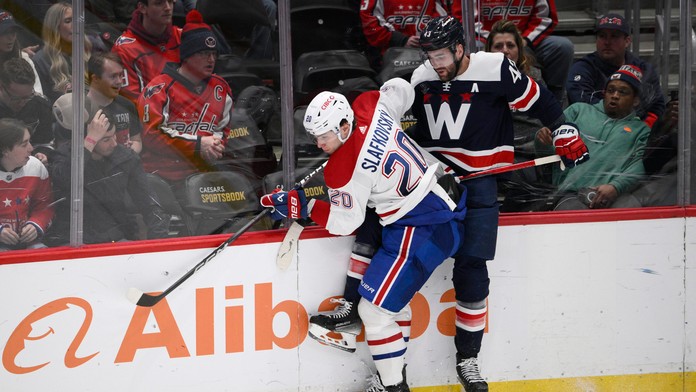 Juraj Slafkovský prispel dvoma gólmi k víťazstvu Montrealu na ľade Washingtonu.