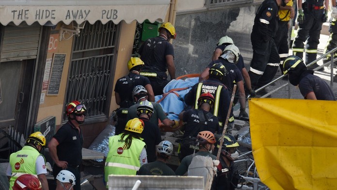 V Tenerife sa zrútila budova