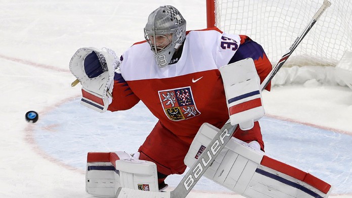 Český brankár Pavel Francouz.