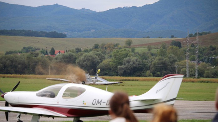 Havária lietadsla v Prievidzi.