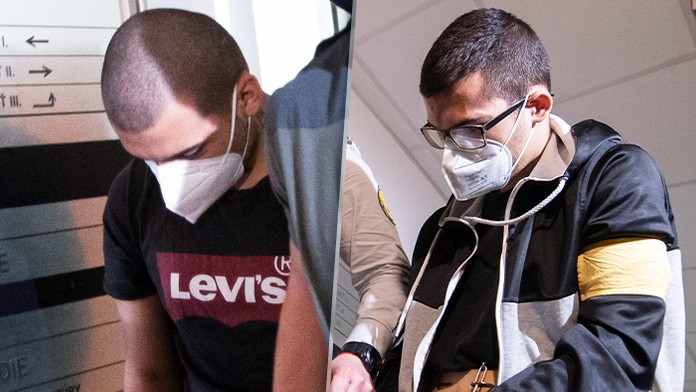 Mladíci, ktorí zavraždili príležitostného murára v Martine - Rudolf Dorčík a Milan Jesenský.