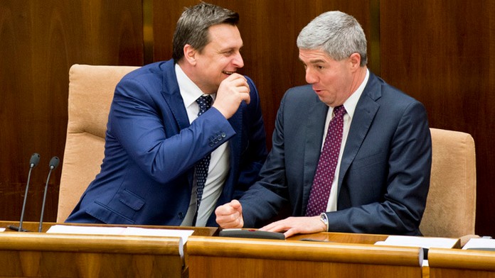 Predseda parlamentu Andrej Danko a podpredseda NR SR Béla Bugár.