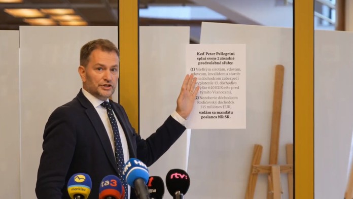Matovič ponúka vlastné miesto v parlamente. Od Pellegriniho za to chce, aby splnil dva svoje sľuby