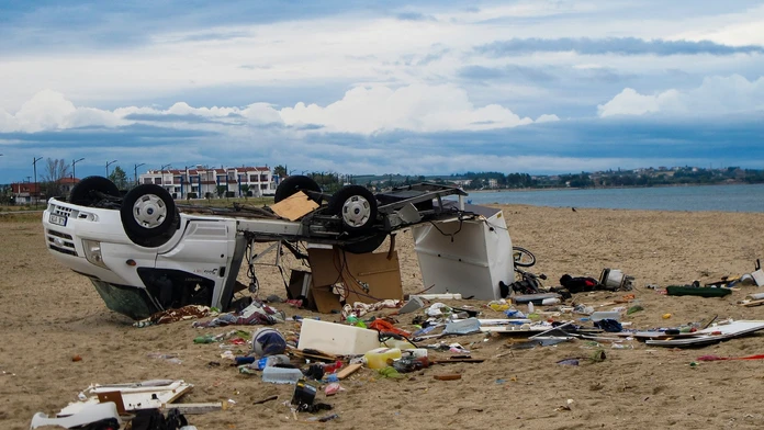 Karavan, v ktorom zahynuli dvaja českí turisti. 