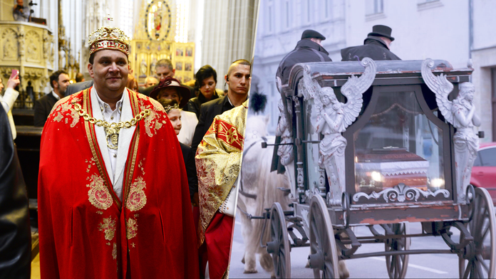 Pripravujú pohreb rómskeho kráľa. 