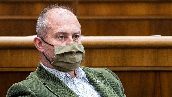 Poslanec Marian Kotleba (ĽSNS).