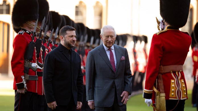 Británia: Kráľ Karol III. prijal vo Windsore ukrajinského prezidenta Zelenského